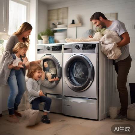 “大家庭选大容量洗衣机”