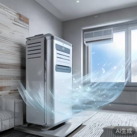 “美的空调，清新换气，享受凉爽