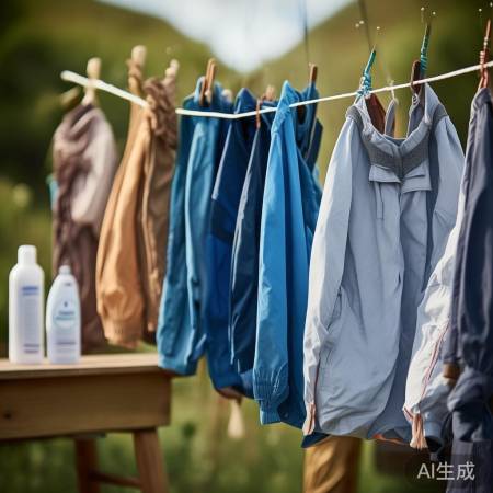 中性洗涤剂洗户外衣