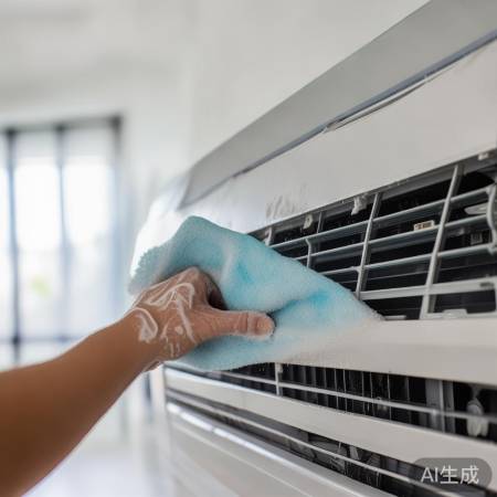空调外壳清洁吹干