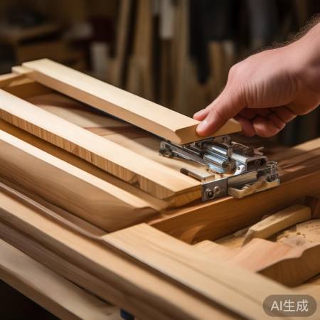 红酒柜门安装,铰链调门缝