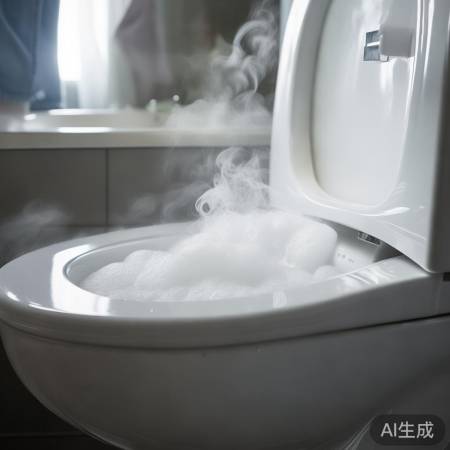 热水澡洗净马桶