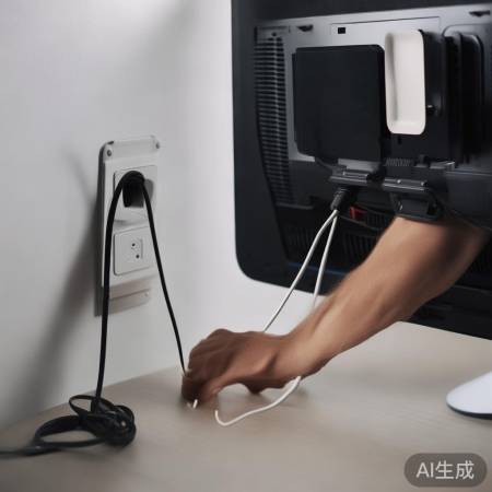 检查电源，排除黑屏