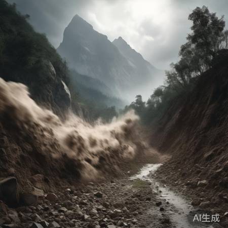 泥石流迹象,速撤离!