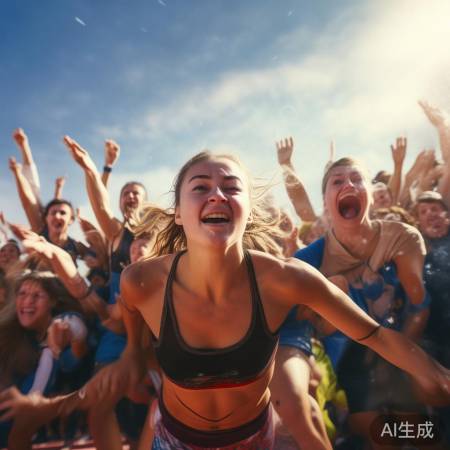 为运动员加油祝福
