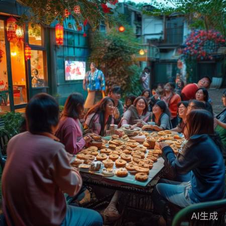 中秋晚会赏月乐