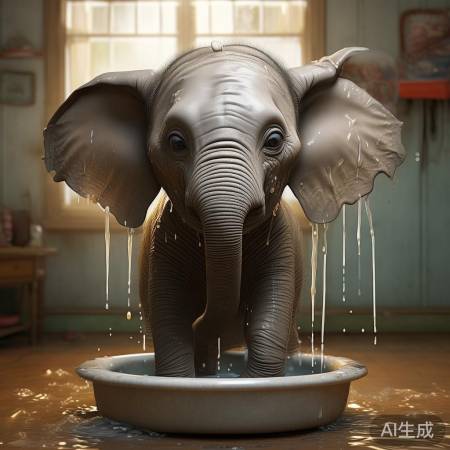小象委屈离家出走