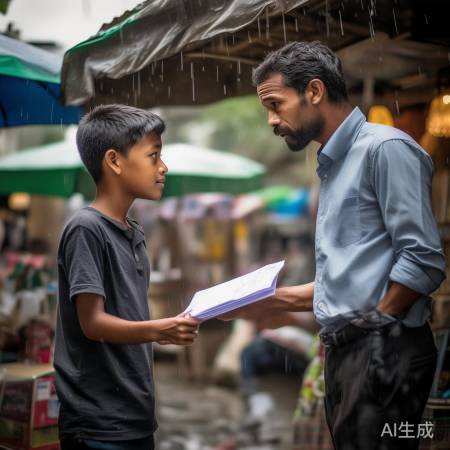 男童父亲要求赔偿,老板态度转变