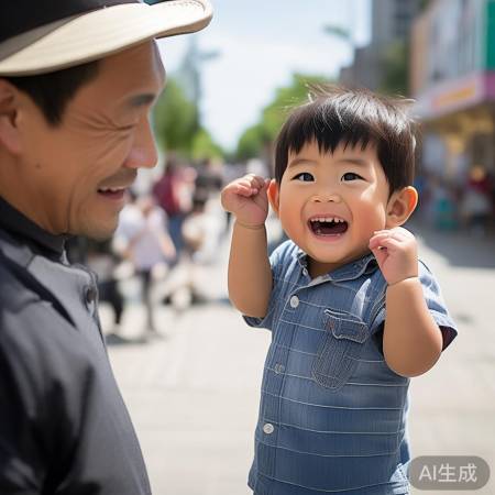 调皮摘帽萌趣瞬间