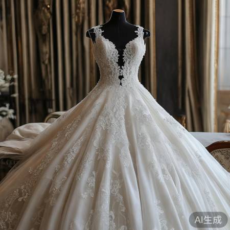 匠心独运，高定婚纱精工细作