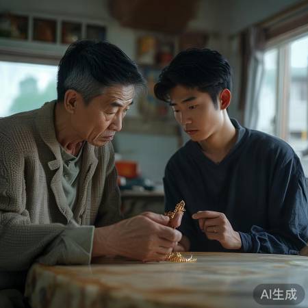 邻居被骗,老李教子购真。